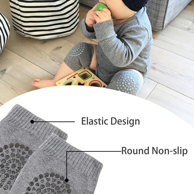 TFTSR Baby Knee Pads for Crawling (5 Pairs), Walking Protector Knee Pads For babies Toddler Kids Girls Boys 1-3 - Image 4